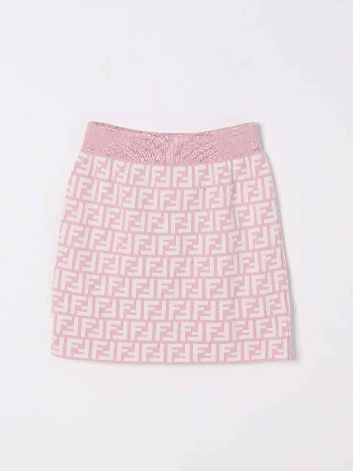 Gonna in maglia di cotone FF Fendi