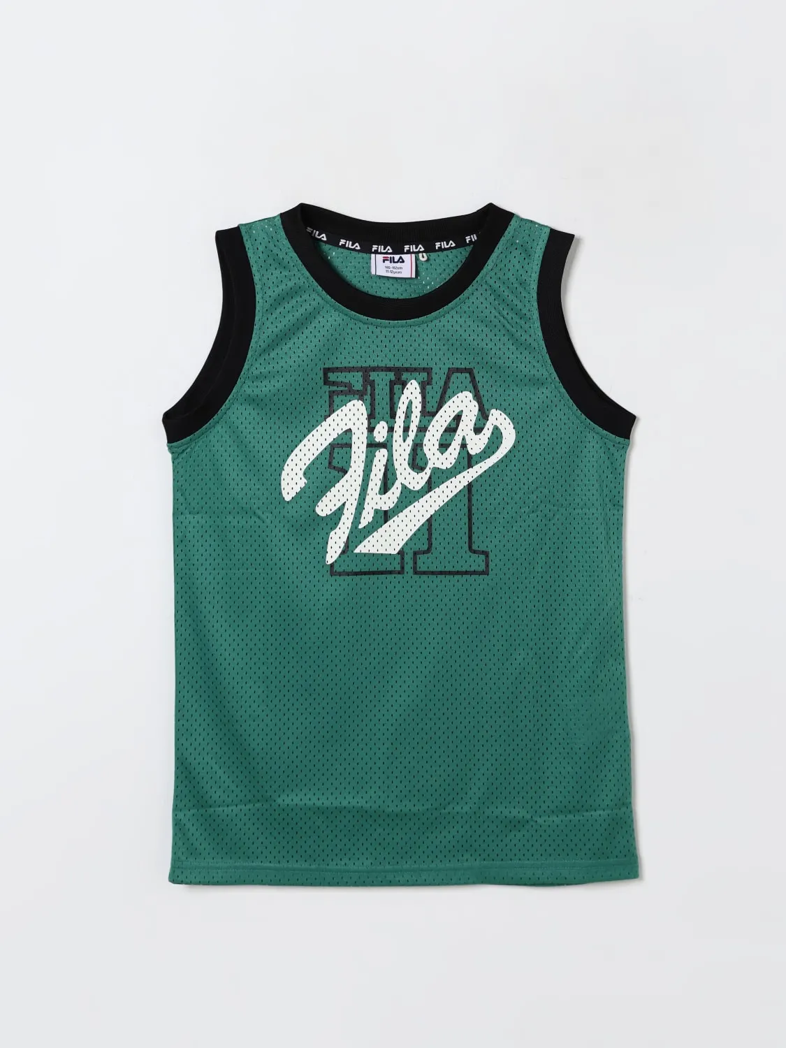 Canotta con maxi logo Fila in poliestere