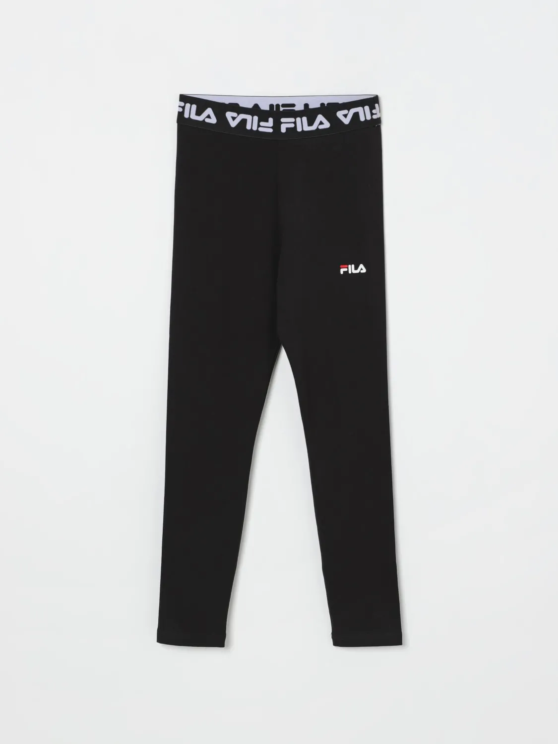 Leggings in cotone stretch con logo Fila