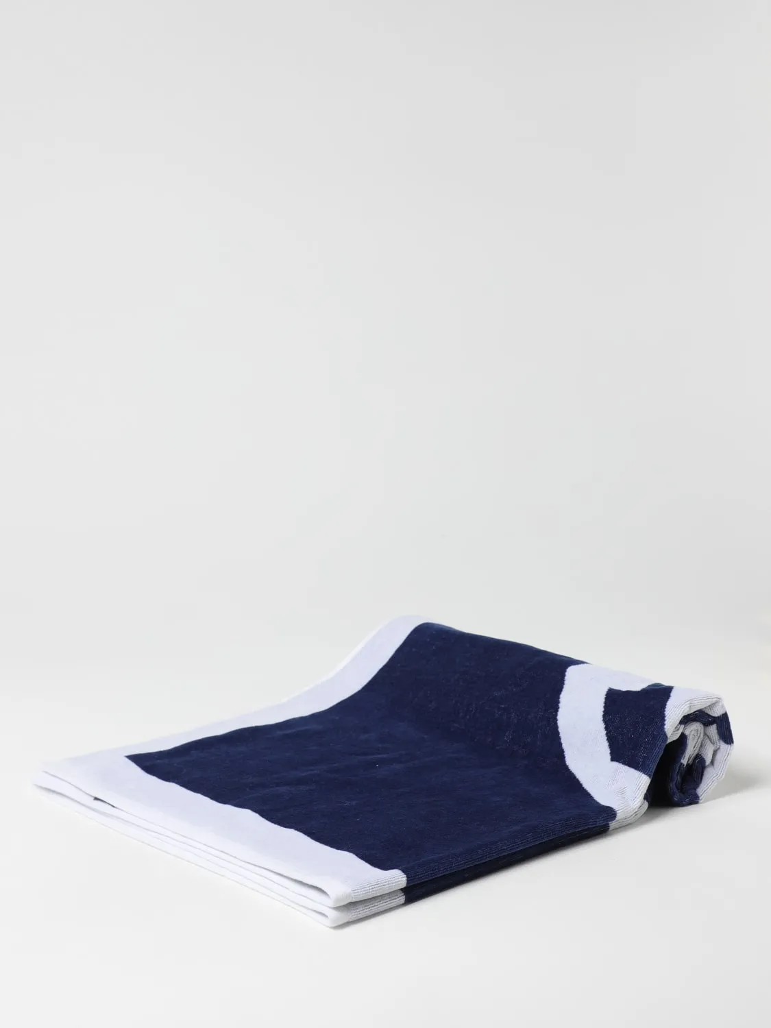 Telo da bagno in cotone con maxi logo GCDS