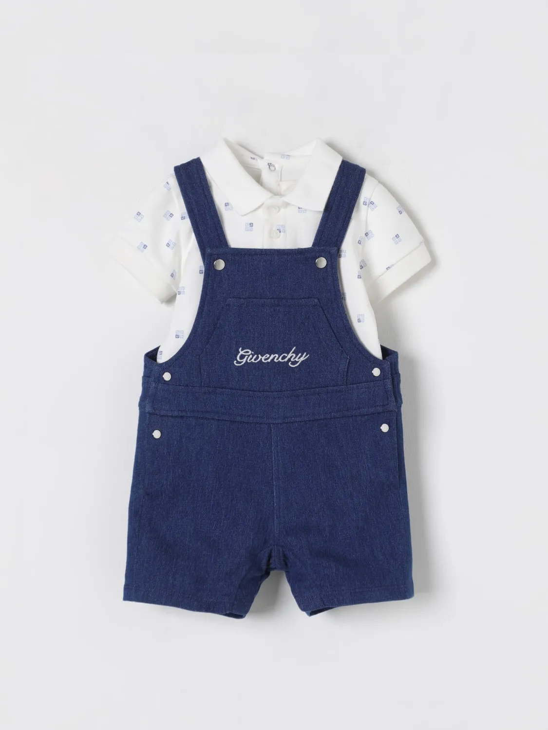 Coordinato in denim con logo Givenchy