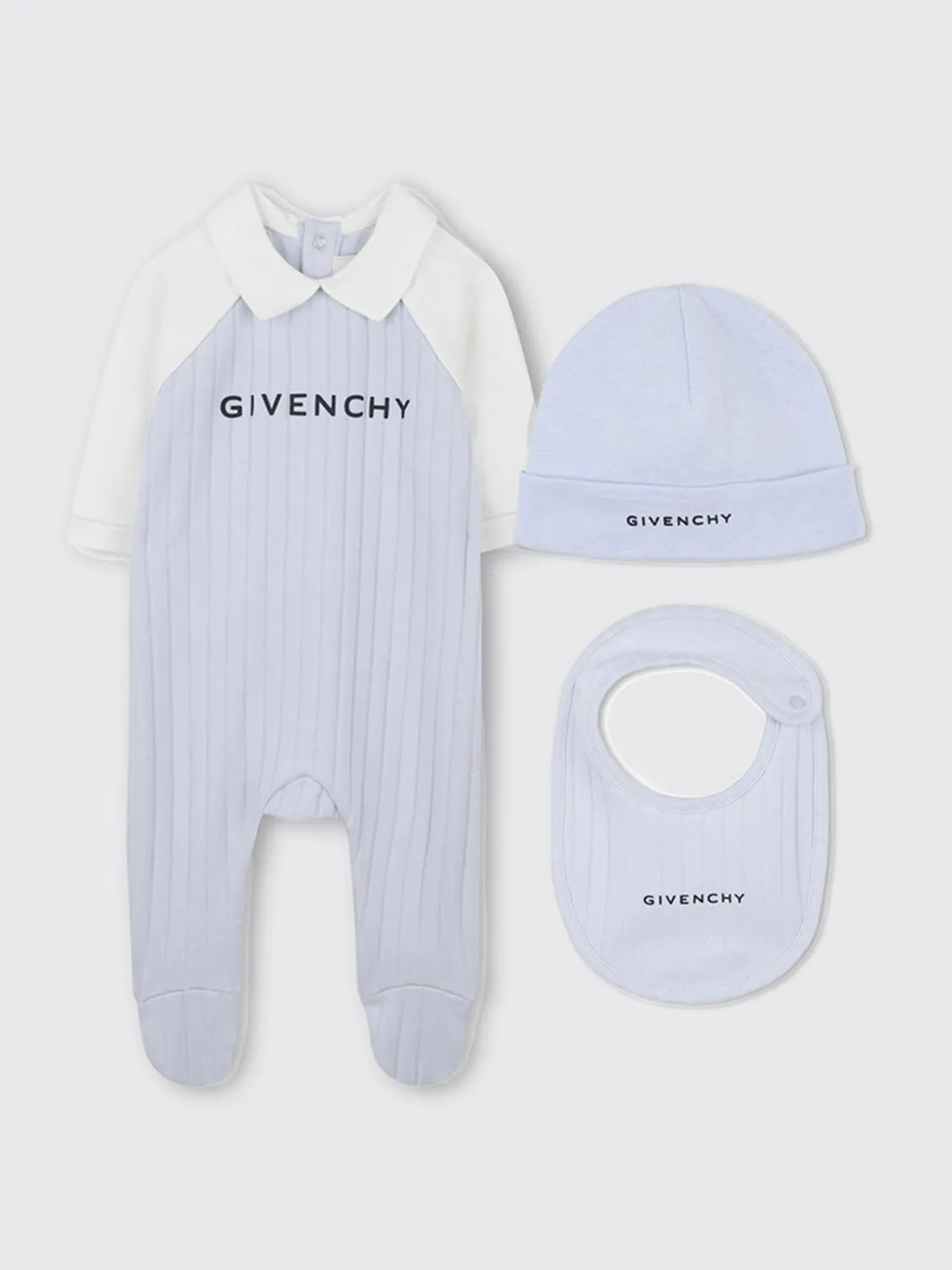 Coordinato in cotone gessato Givenchy