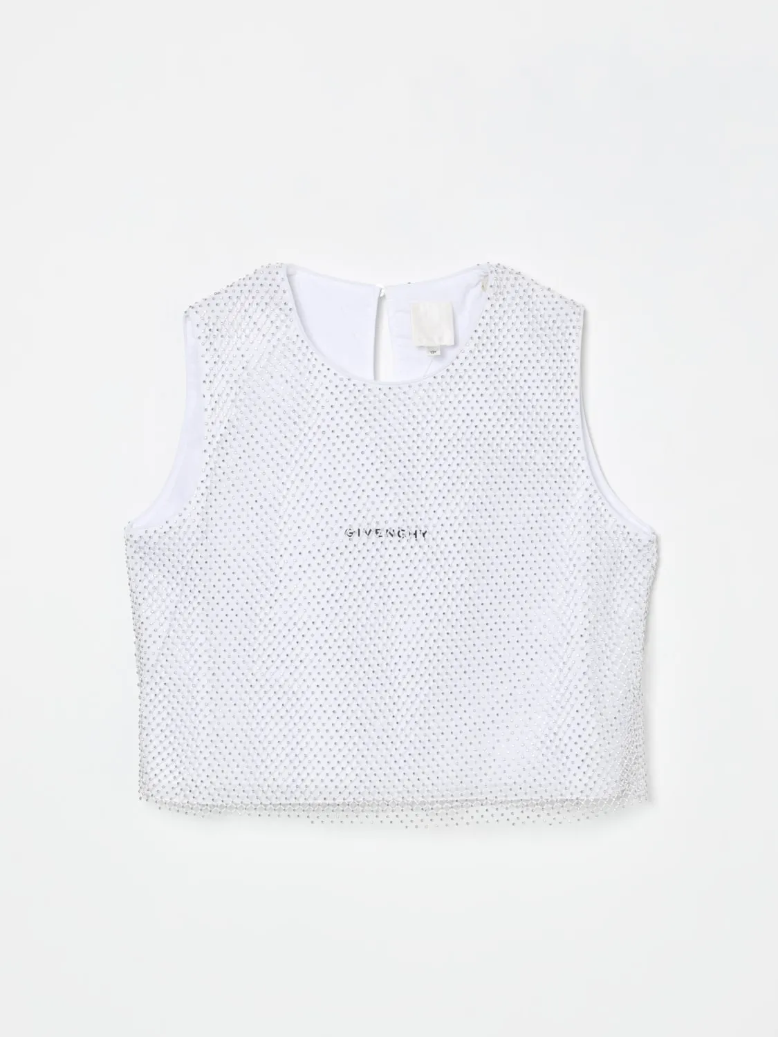 Top in tulle con strass all-over Givenchy