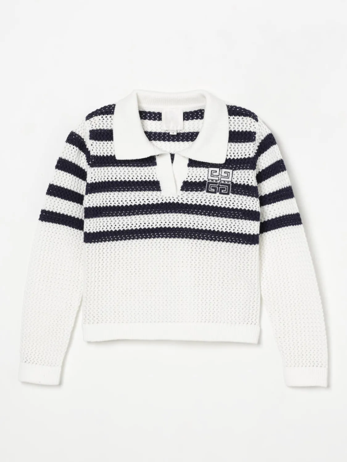 Maglia in cotone a righe con logo 4G Givenchy