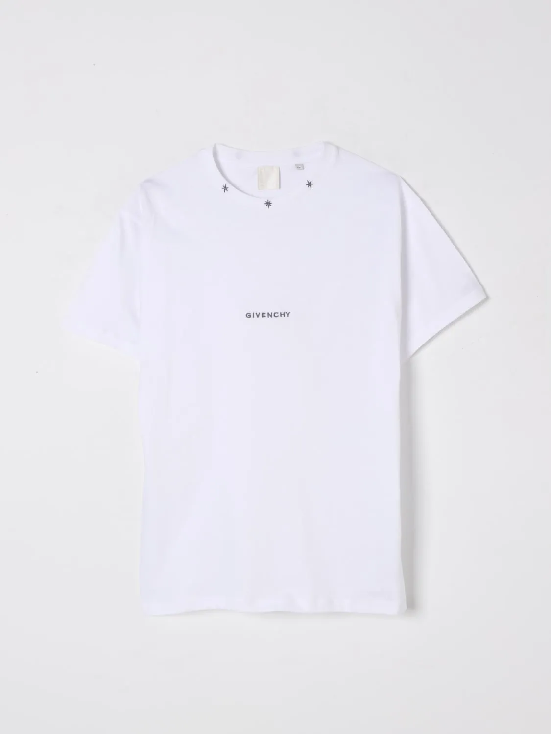 T-shirt in cotone con mini logo Givenchy