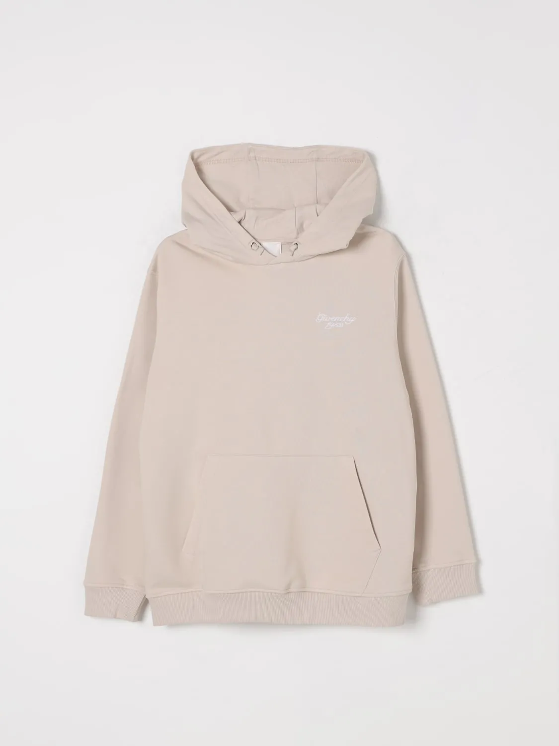 Felpa con cappuccio in cotone con mini logo Givenchy