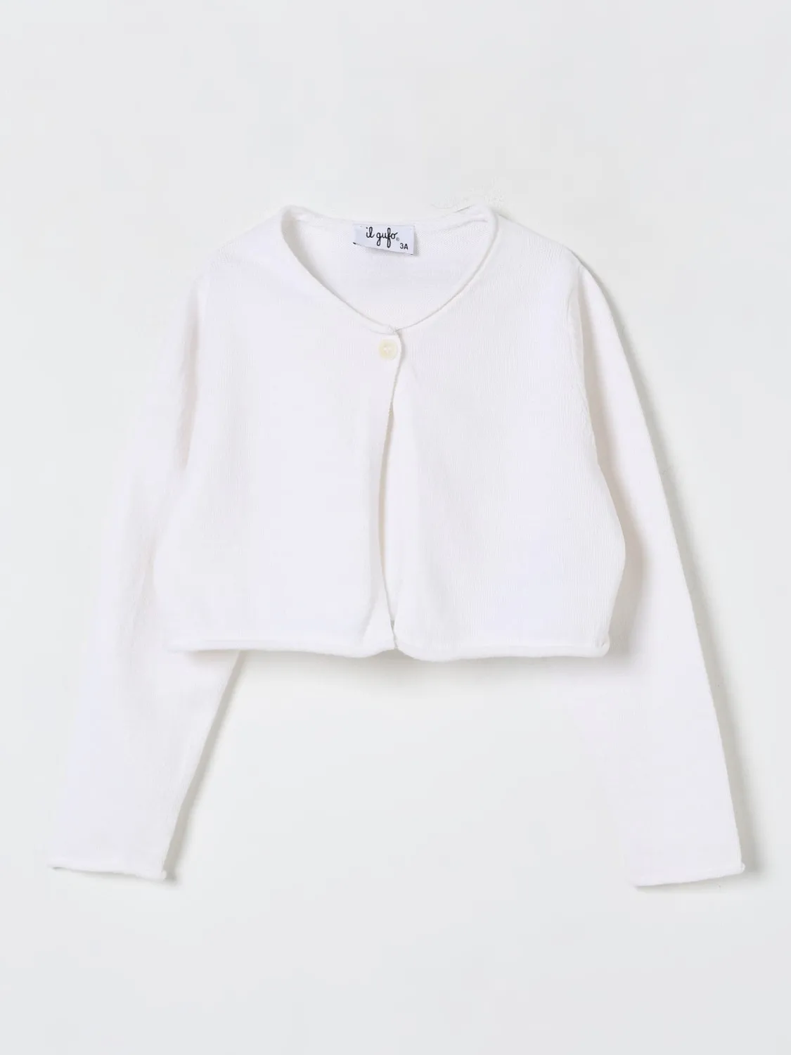 Cardigan basic in cotone Il Gufo