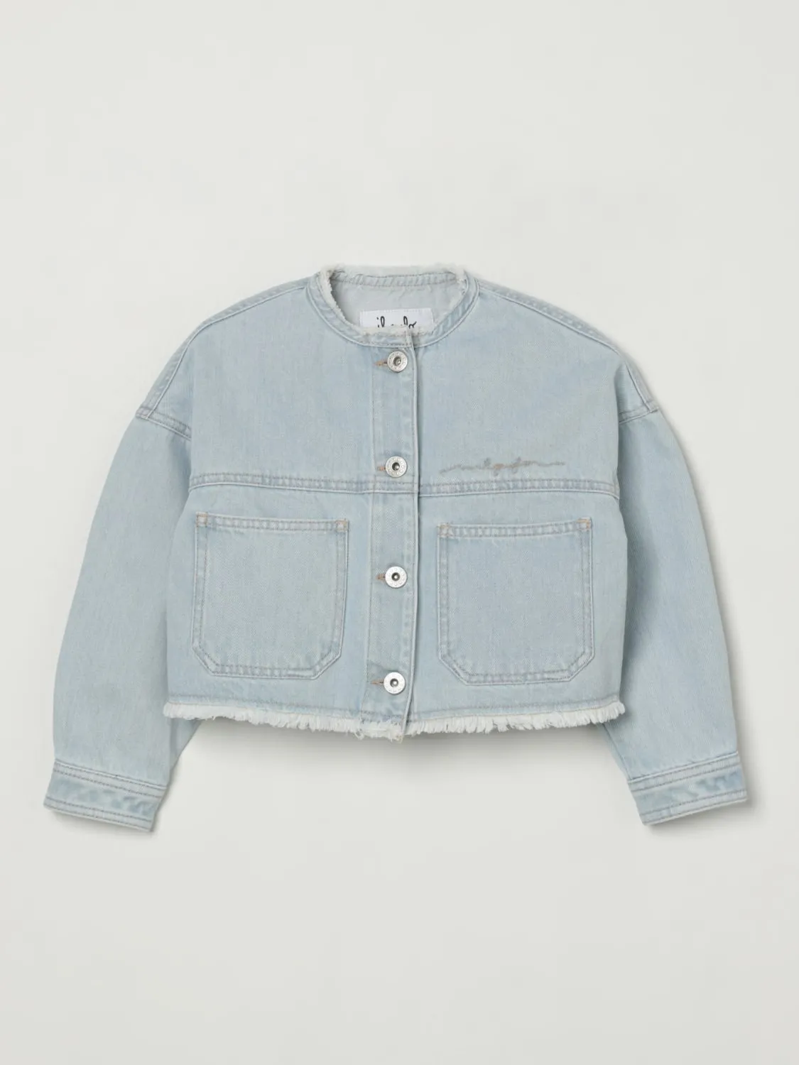 Giacca denim bambina Il Gufo