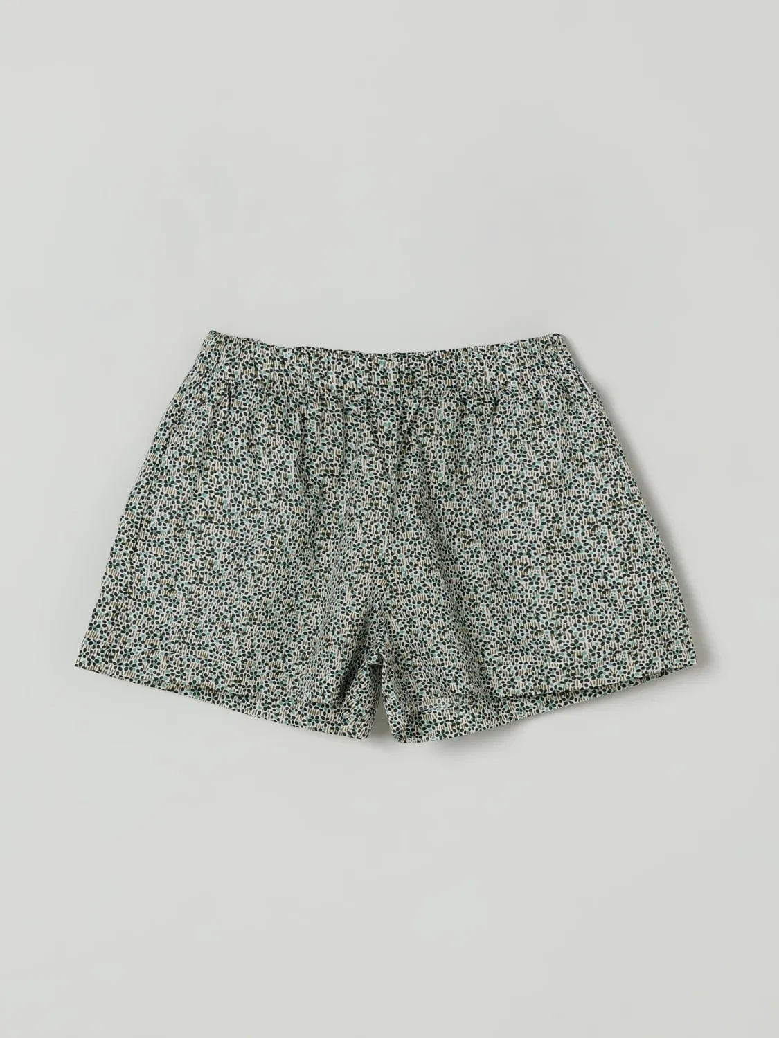 Pantaloncino Il Gufo in cotone con stampa floreale