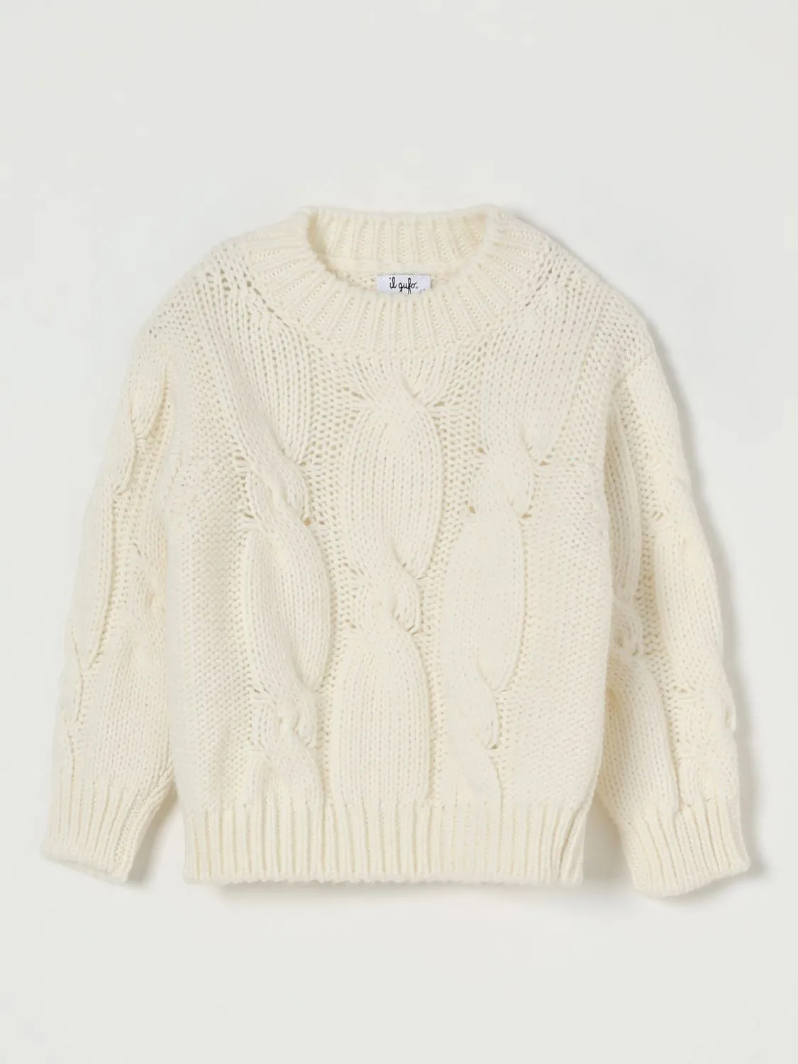 Maglione a girocollo in misto lana Il Gufo