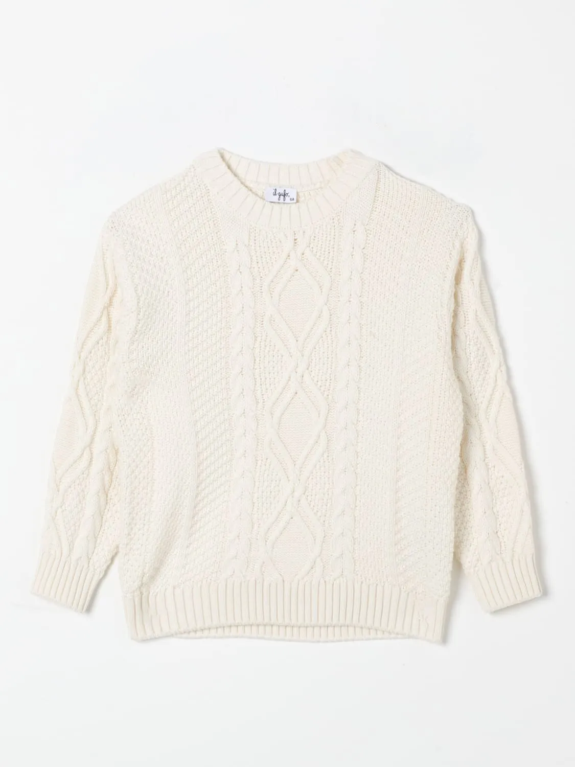 Maglia a girocollo Il Gufo in misto lana