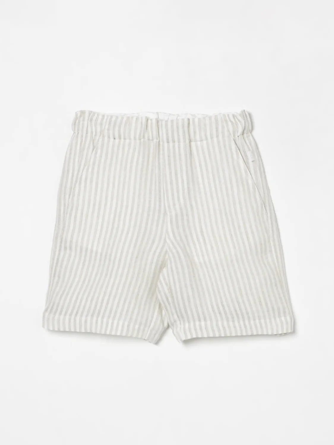 Pantalone a righe Il Gufo in lino