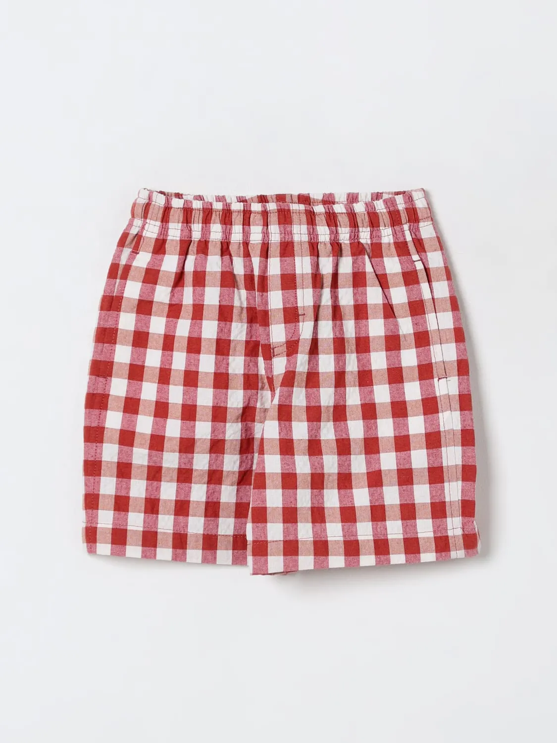 Pantaloncino in misto cotone a quadretti Il Gufo