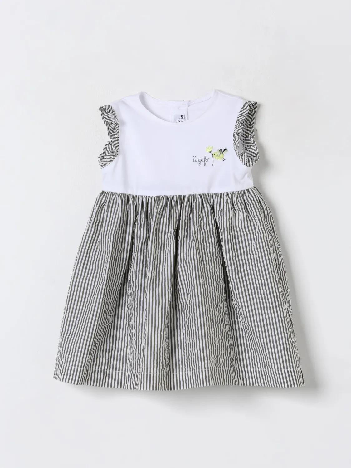 Abito Il Gufo in cotone a righe