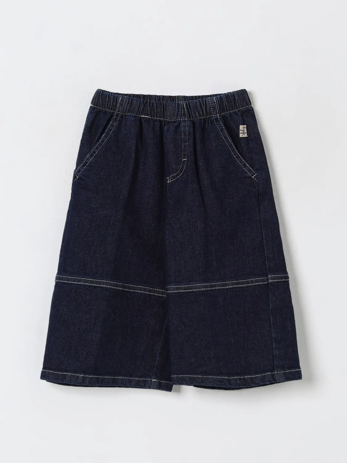 Jeans largo in denim Il Gufo