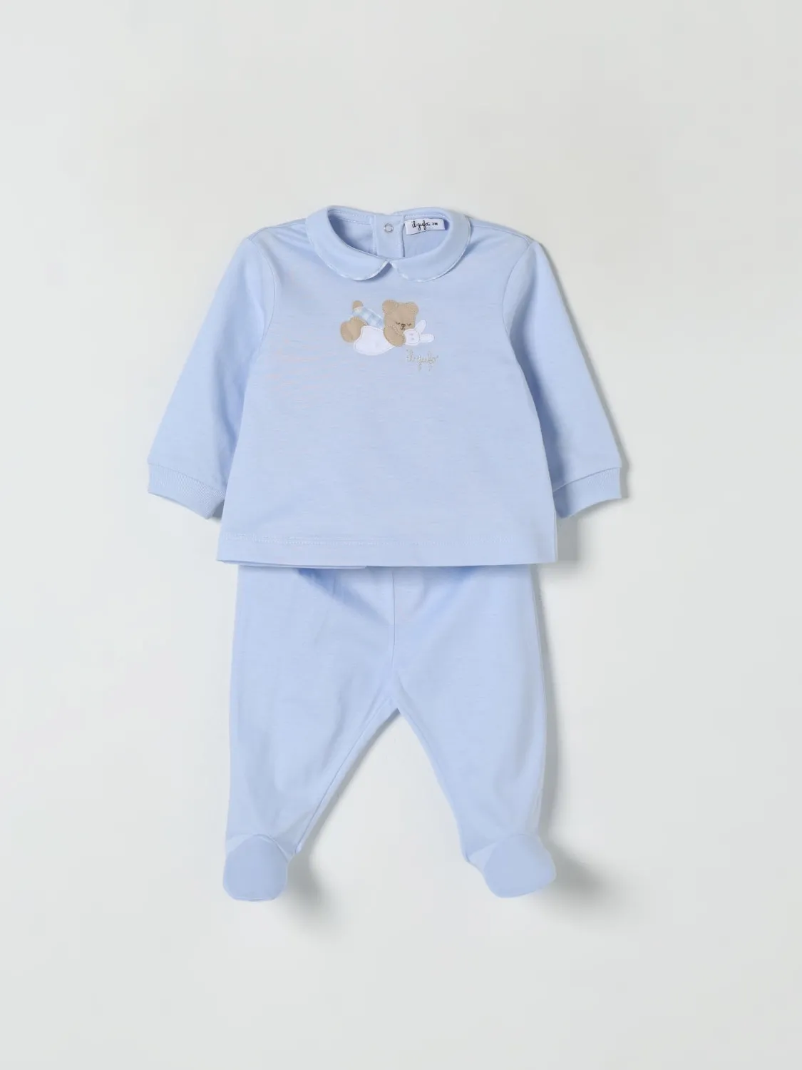 Coordinato in cotone Il Gufo con logo