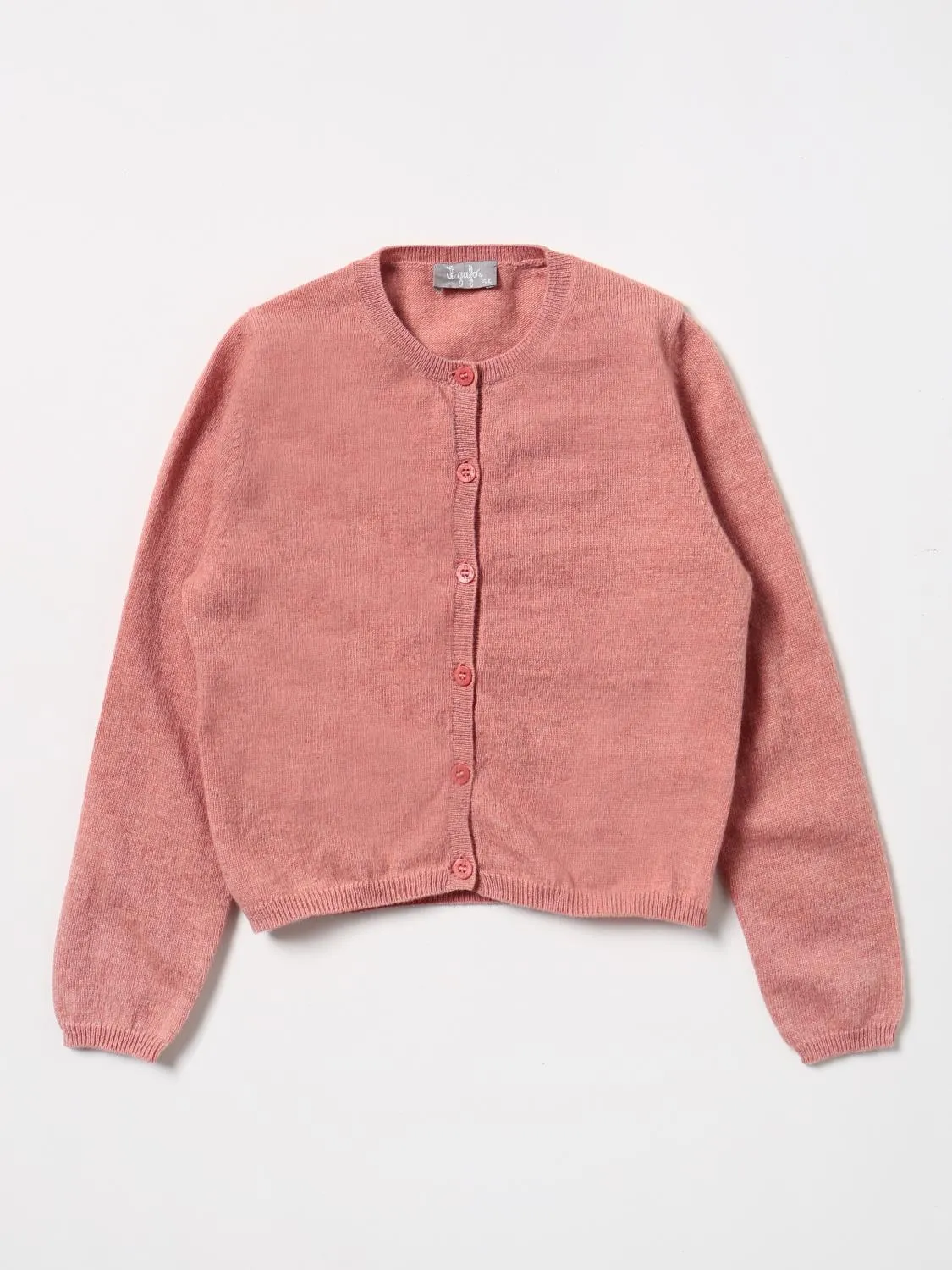 Cardigan basic Il Gufo in lana vergine