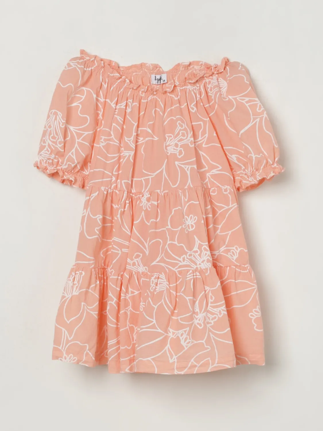Abito in cotone floreale Il Gufo