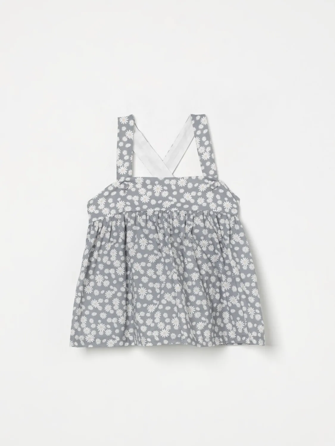 Top in cotone floreale Il Gufo