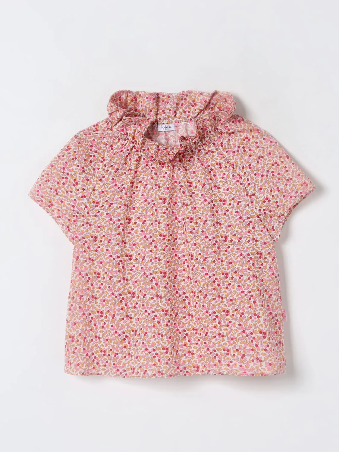 Blusa Il Gufo in cotone stampato