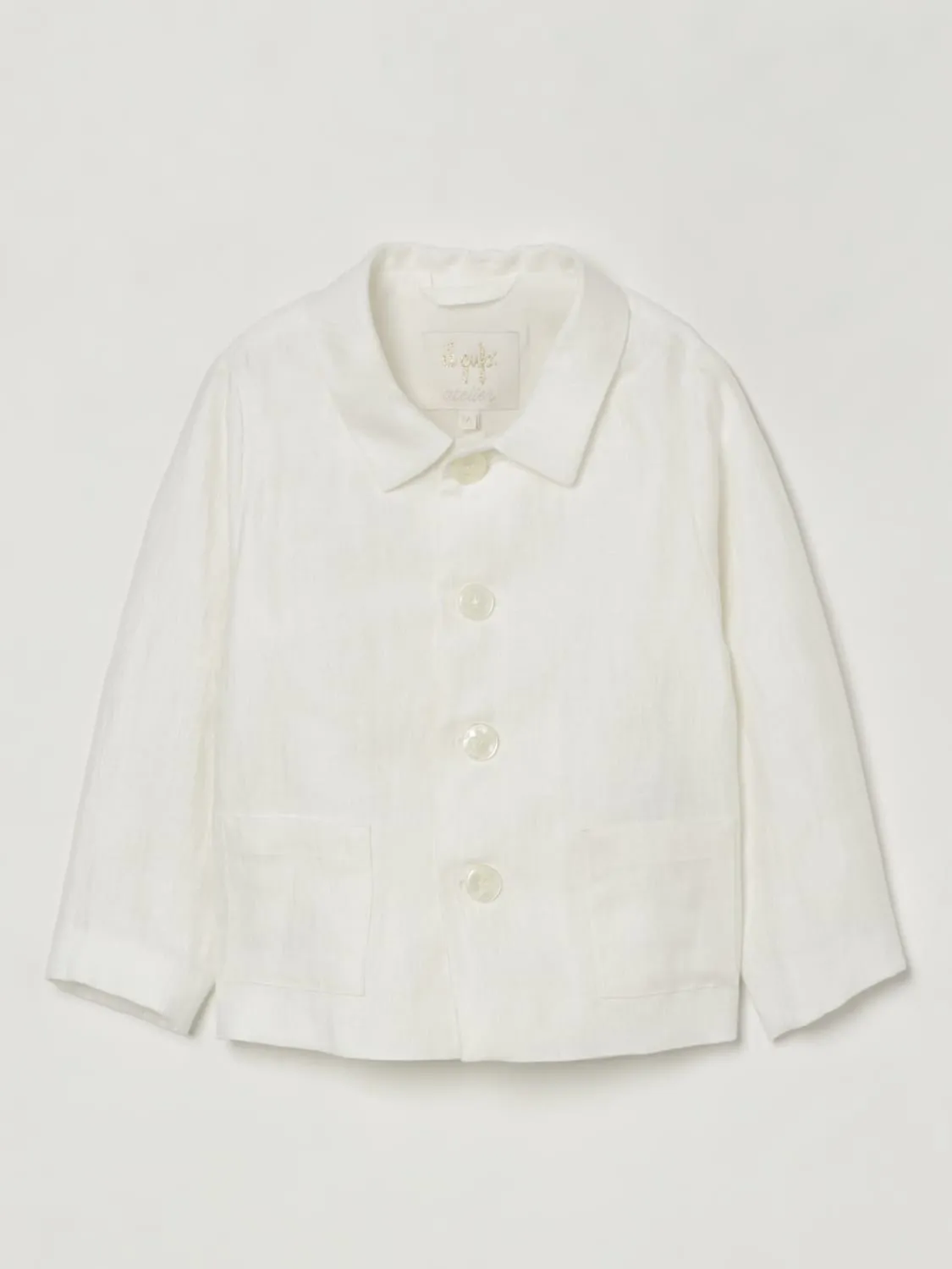 Overshirt Il Gufo Atelier in misto lino