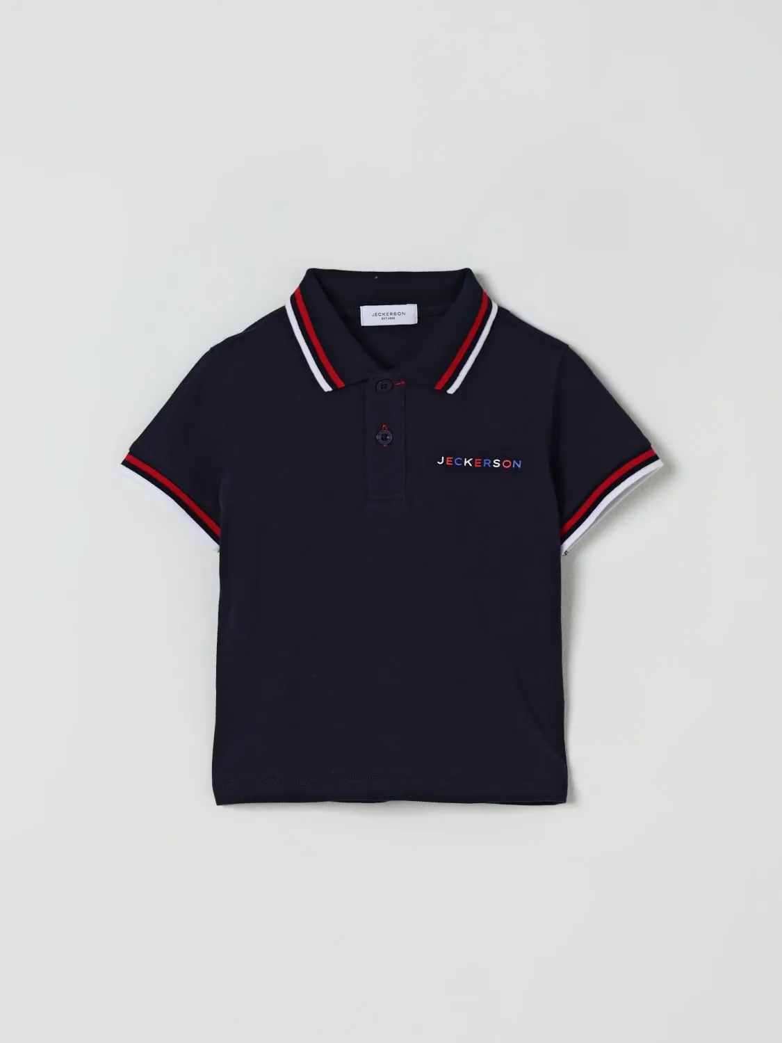 Polo in cotone con logo Jeckerson