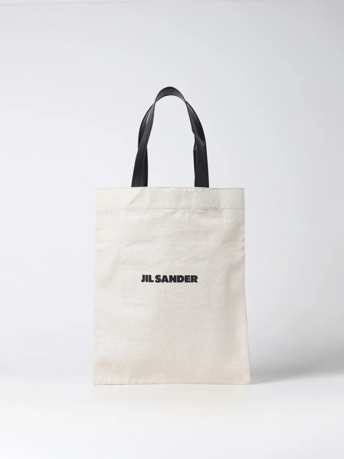 Borsa Jil Sander in canvas e pelle con logo