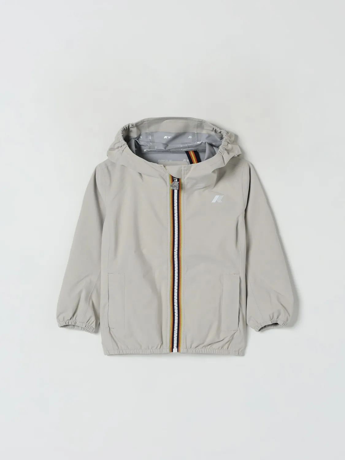 Giacca con cappuccio e logo K-way