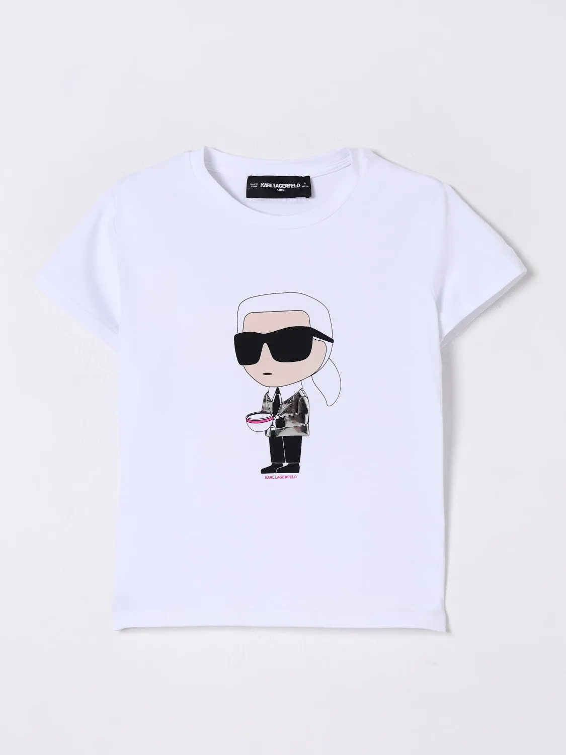 T-shirt in cotone stampata Karl Lagerfeld Kids