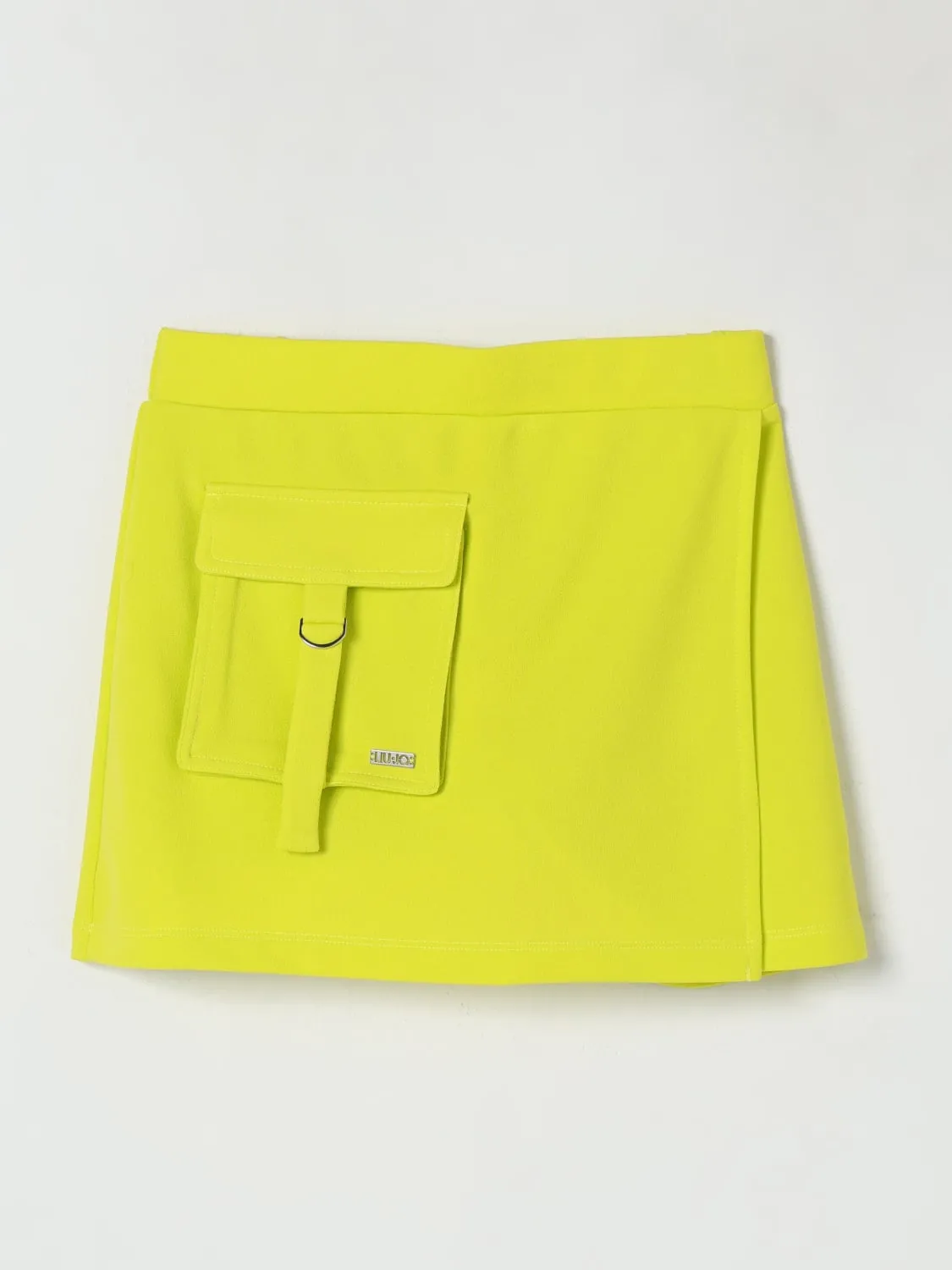 Gonna in poliestere con tasca a toppa Liu Jo