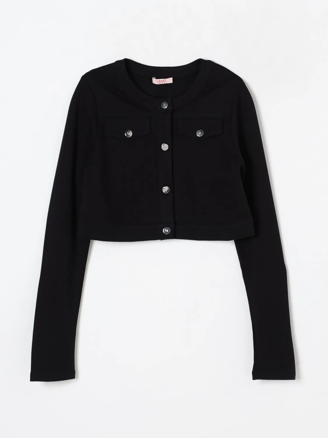 Giacca a girocollo crop Liu Jo in viscosa