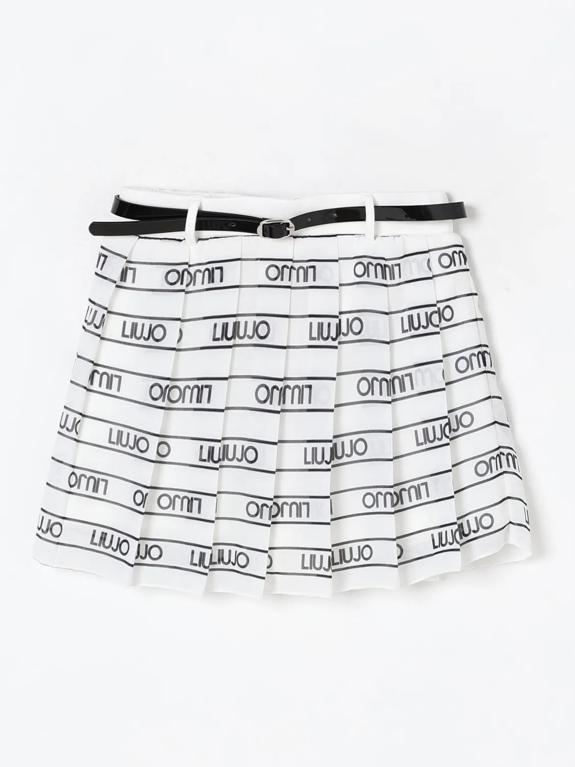 Gonna plissettata con logo all-over Liu Jo