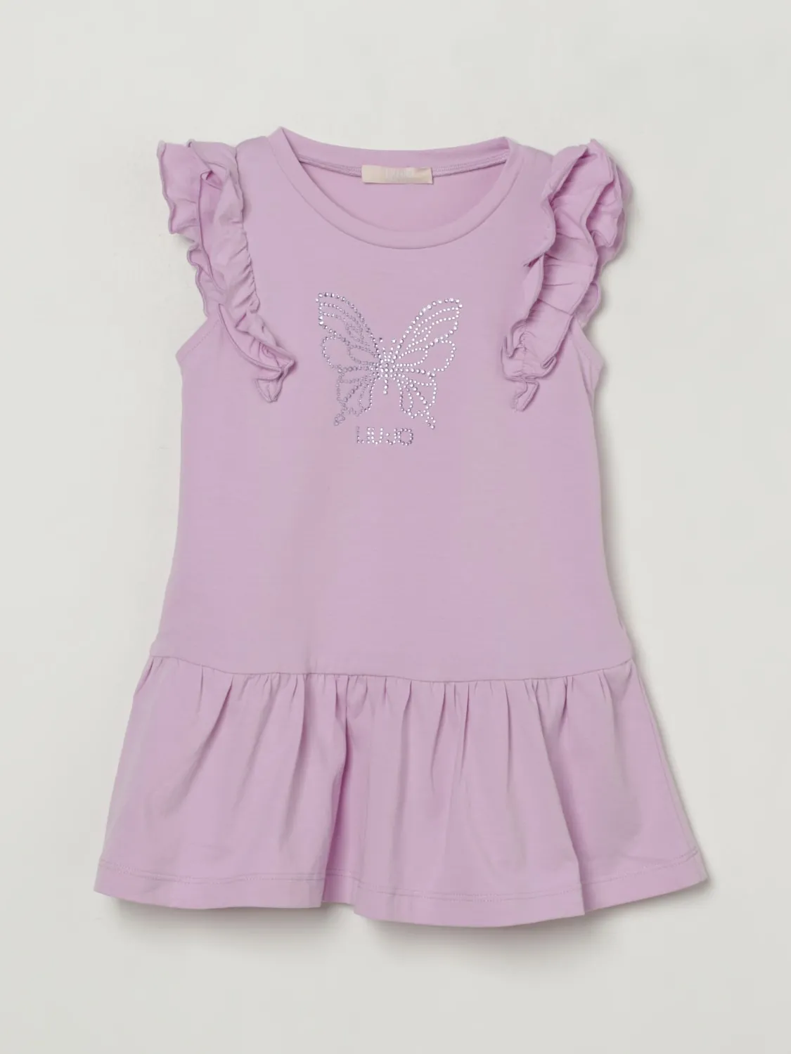 Abito in cotone Liu Jo con farfalla di strass