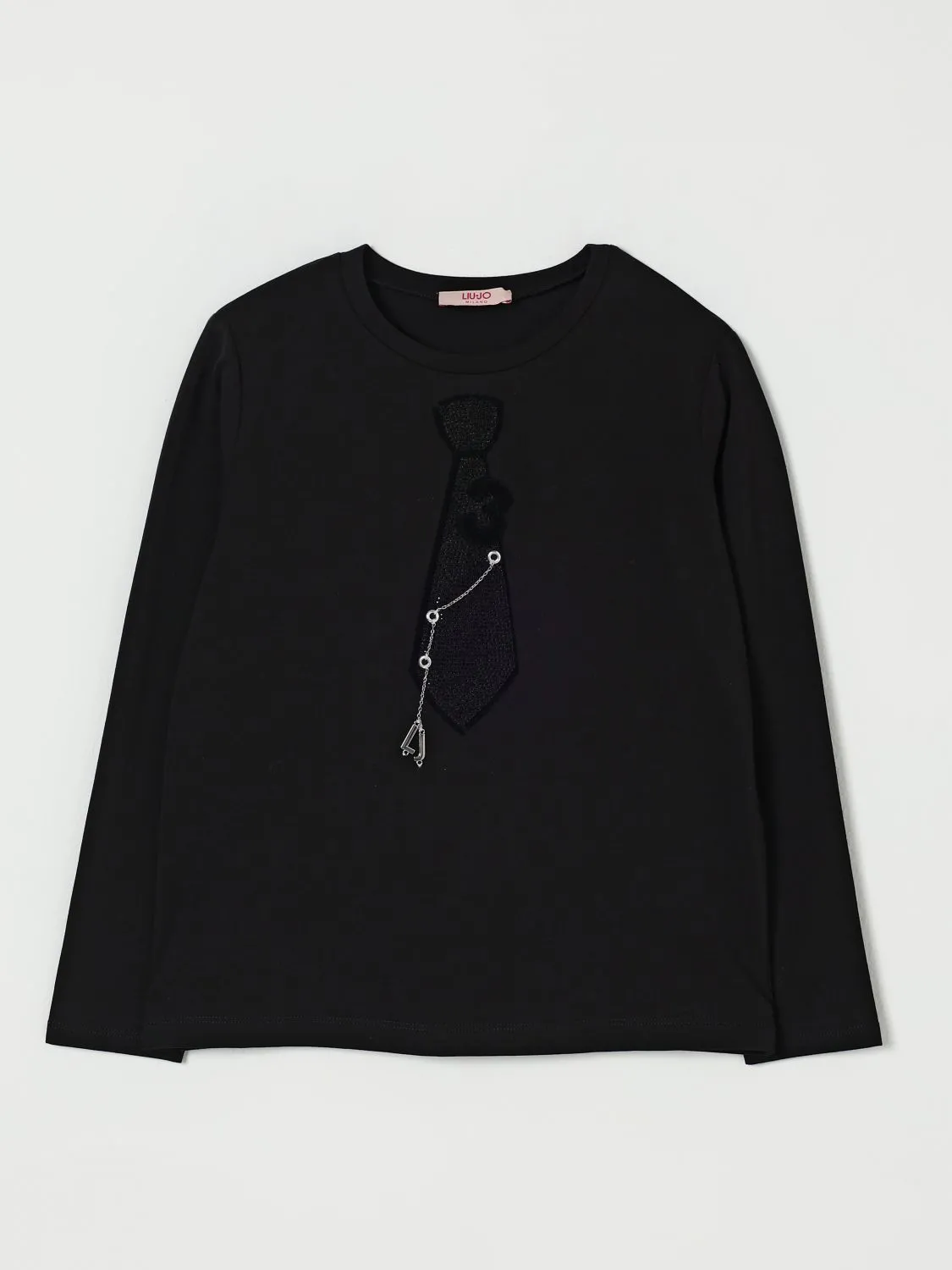 T-shirt in cotone con applicazioni Liu Jo