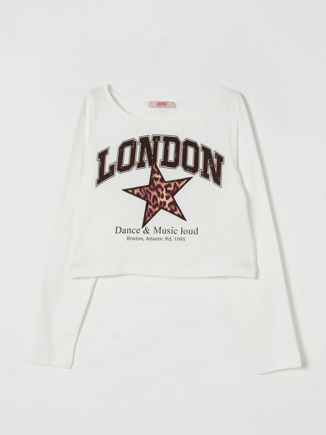 T-shirt in cotone con stella Liu Jo