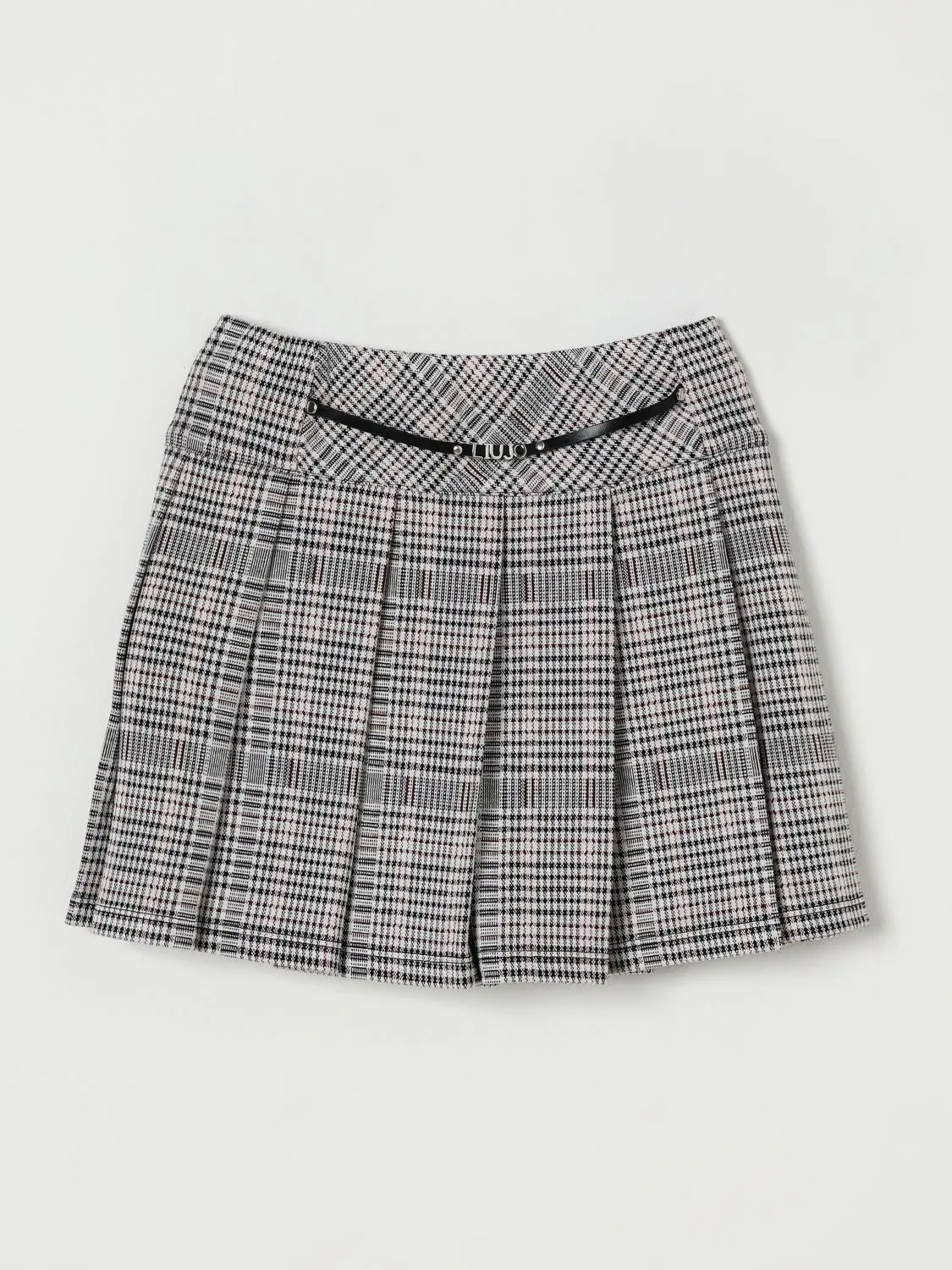 Gonna plissettata Liu Jo in misto viscosa check