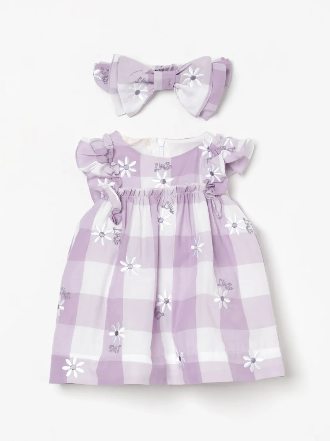 Abito con fascia Liu Jo in cotone check