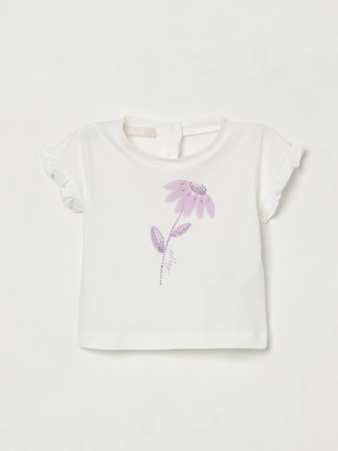 T-shirt Liu Jo in cotone stretch con stampa floreale