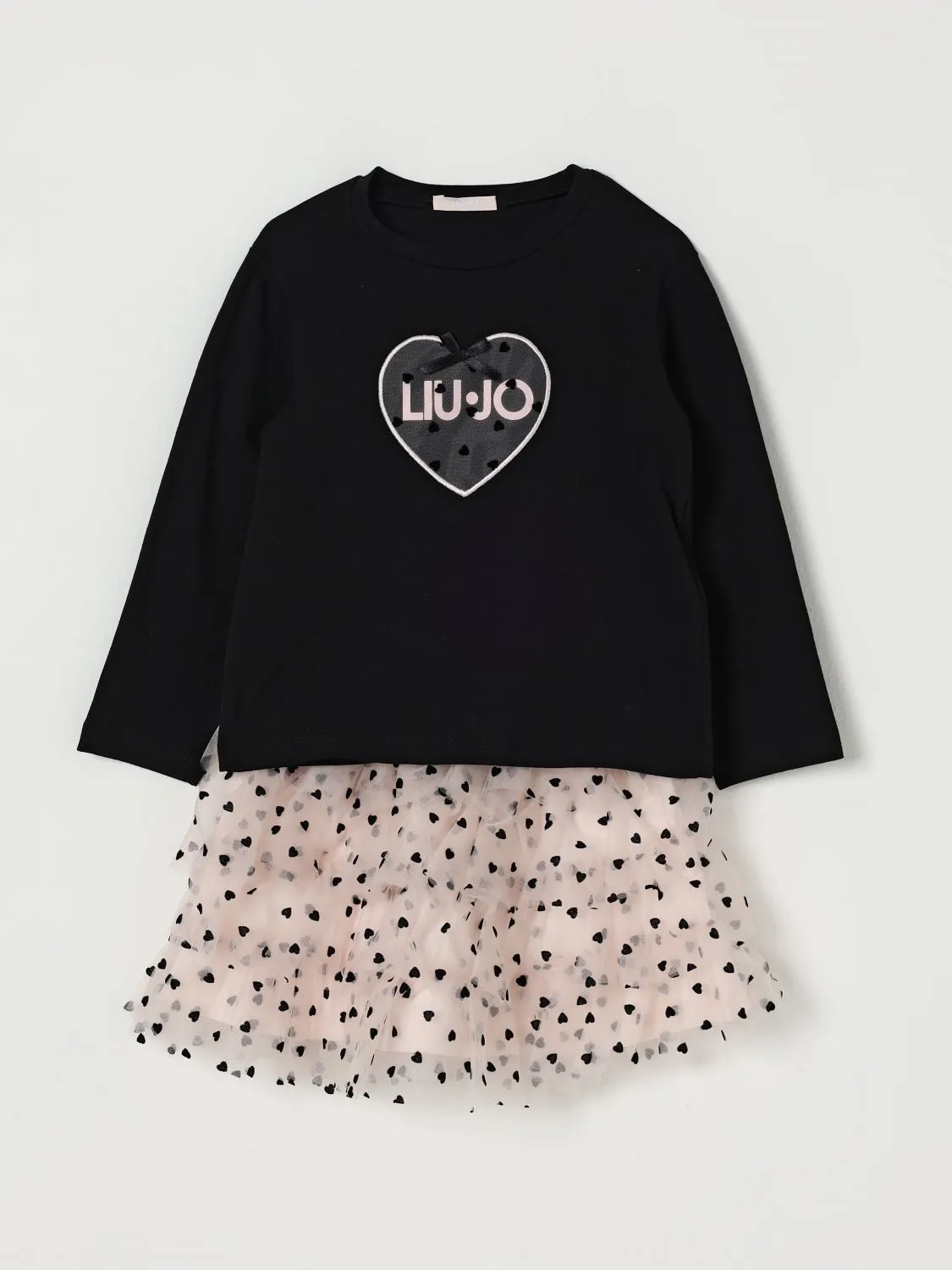 Coordinato in tulle a pois con logo Liu Jo