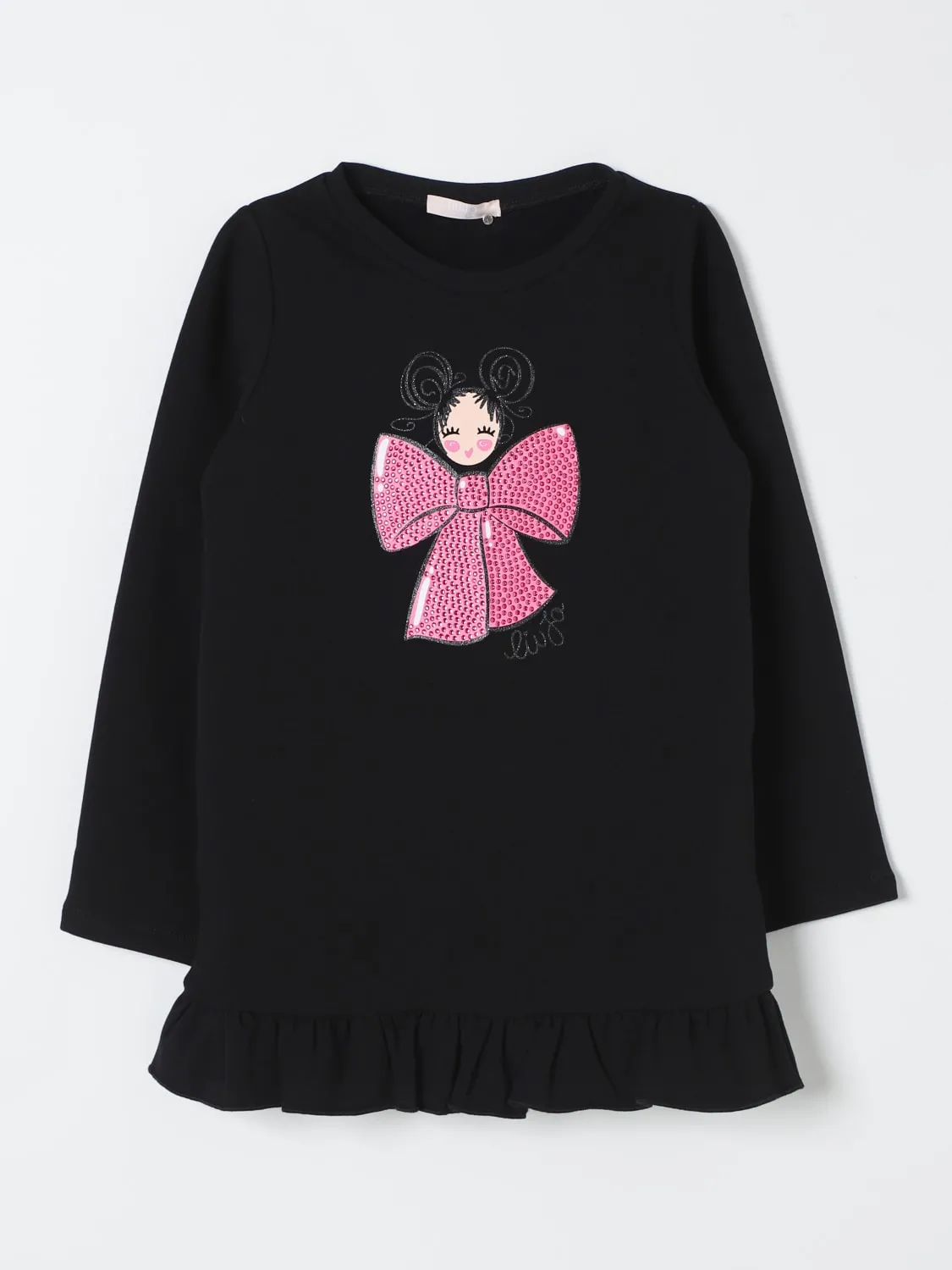 Abito con logo Liu Jo di strass