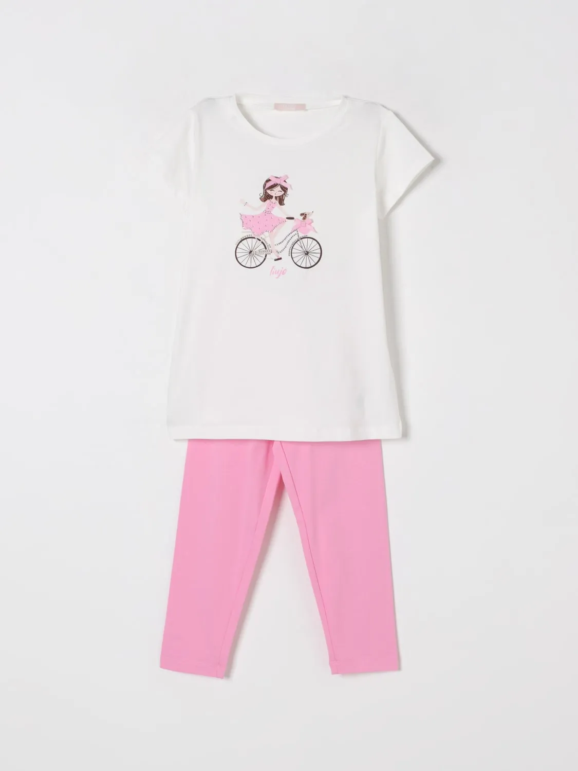 Coordinato in cotone con stampa grafica Liu Jo