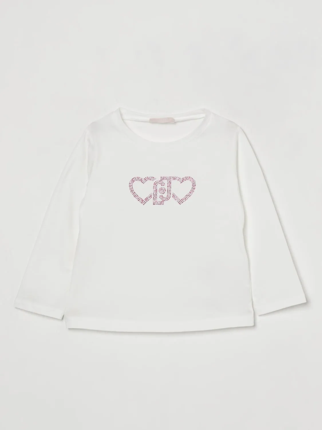 T-shirt in cotone Liu Jo con logo di strass