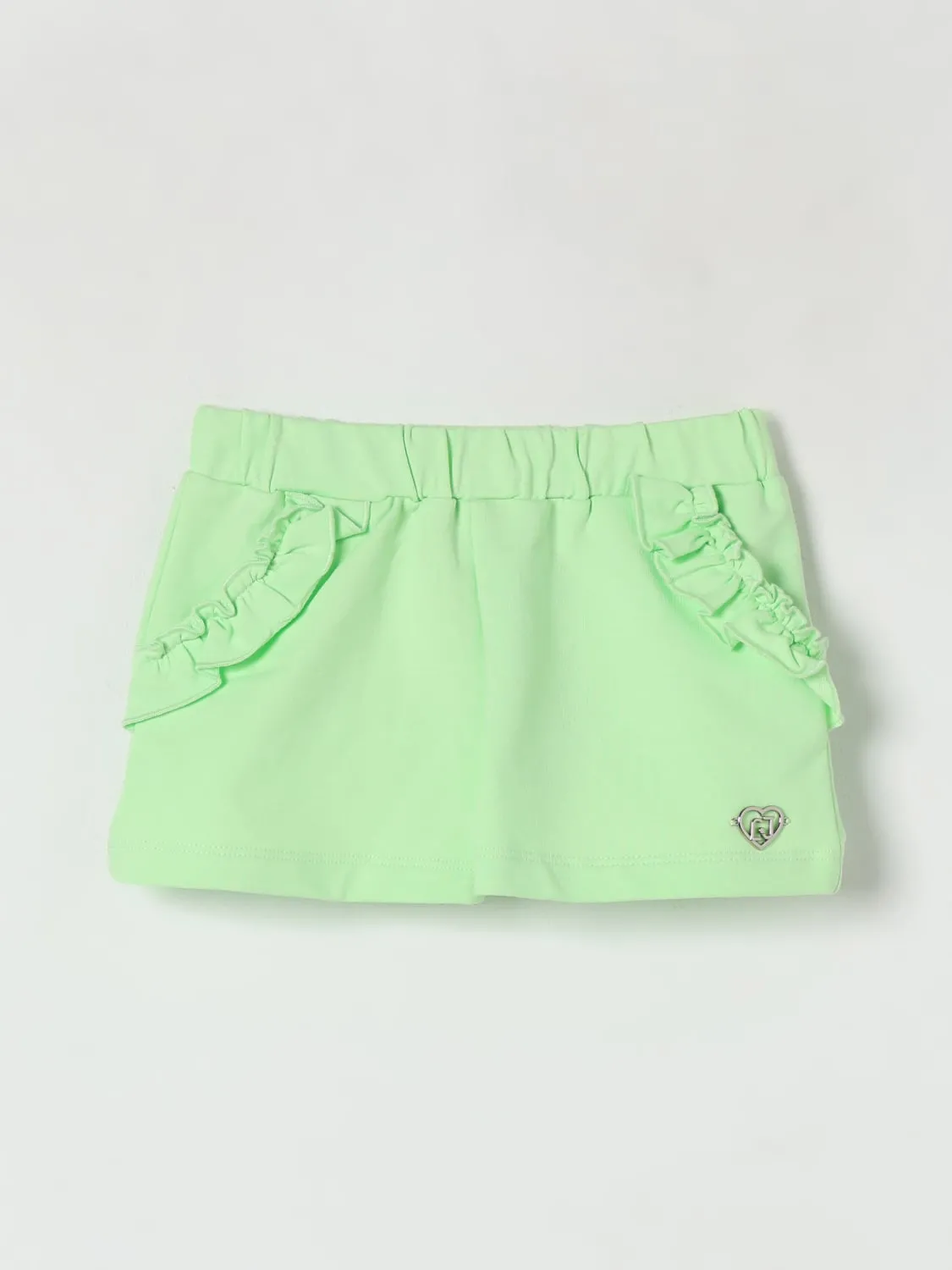 Pantaloncino in cotone con rouches Liu Jo