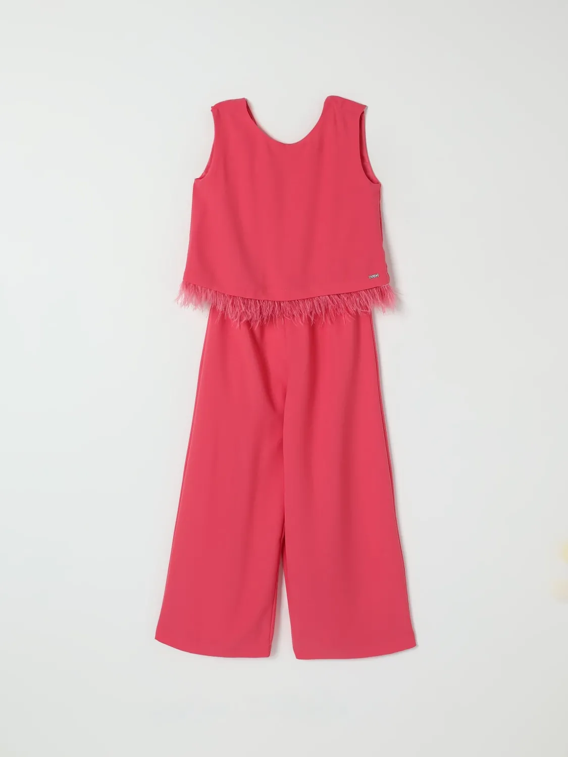 Tuta lunga con piume Liu Jo in cotone