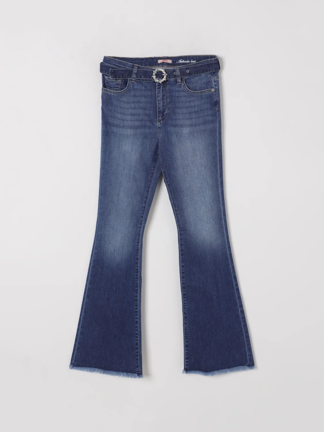 Jeans a zampa con fibbia gioiello Liu Jo