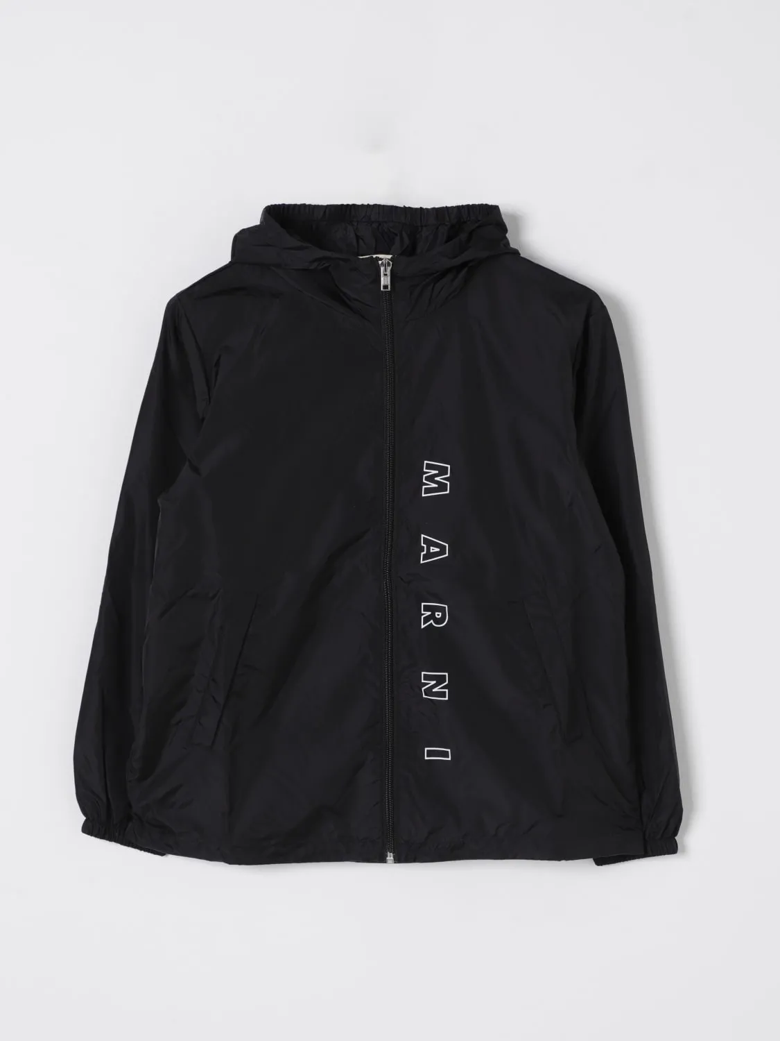 Giacca a vento con logo Marni in nylon