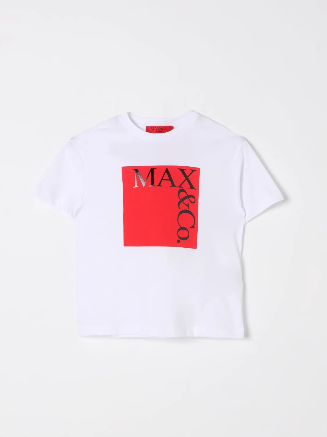 T-shirt in cotone con logo Max&Co. Kid