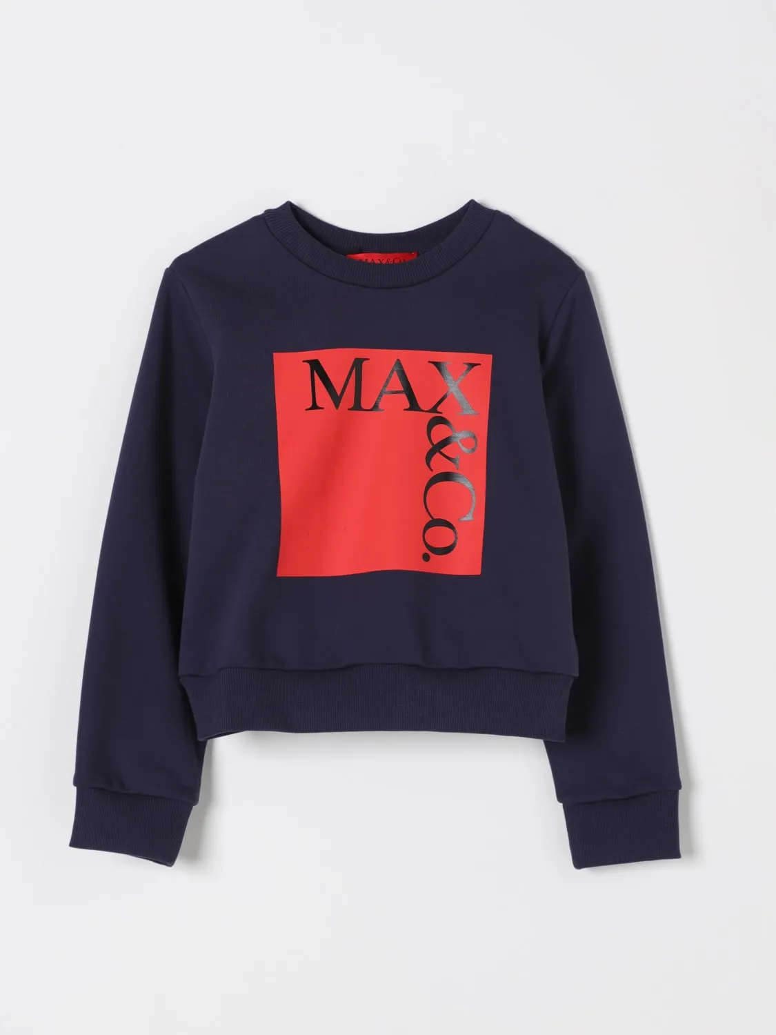 Felpa a girocollo con maxi logo Max&Co. Kid