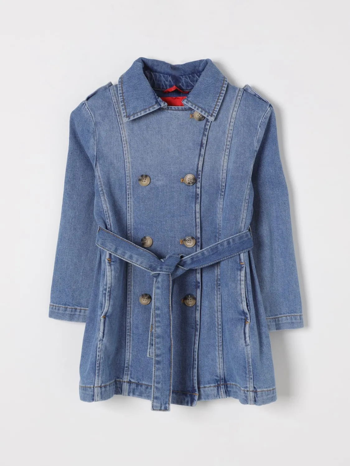 Giacca a doppiopetto in denim Max&Co. Kid