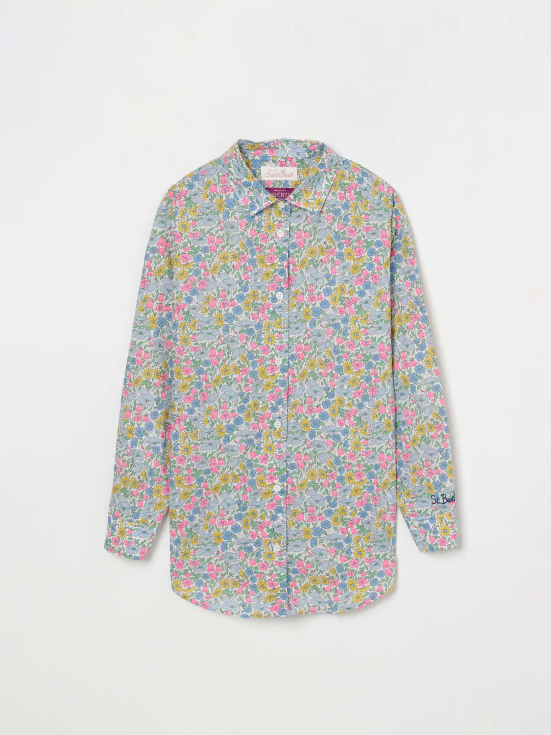 Camicia MC2 Saint Barth in cotone stampato